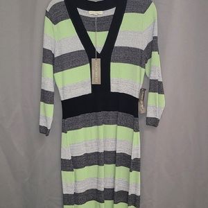 Medium Multi Color Block Eva Mendes Sweater Dress